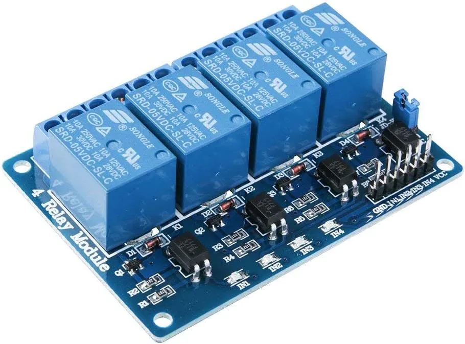 4kanálový 4CH DC 5V reléový modul s optickou spojkou pro UNO R3 Mega 1280 DSP Arm PIC AVR Raspberry Pi YUNIQUE GREEN-CLEAN...