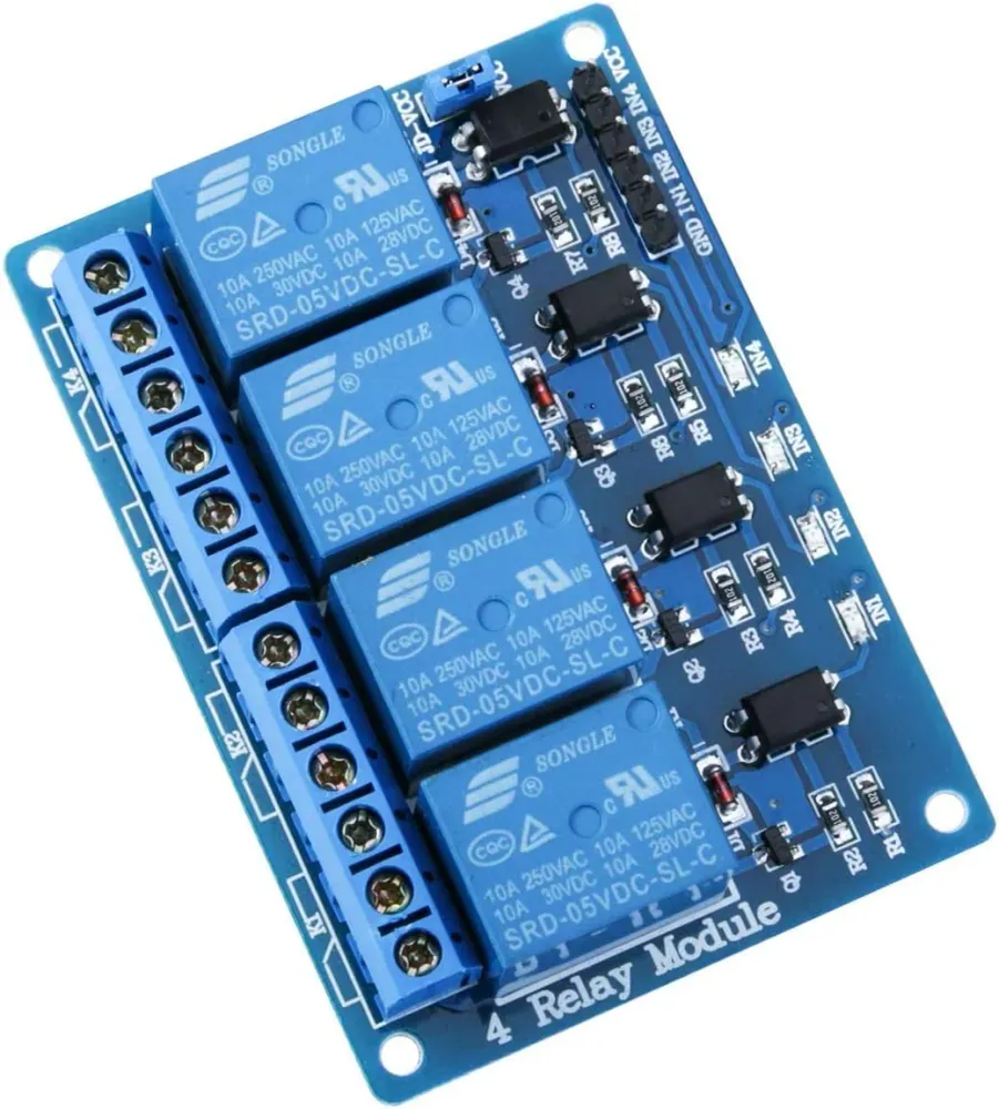 4kanálový 4CH DC 5V reléový modul s optickou spojkou pro UNO R3 Mega 1280 DSP Arm PIC AVR Raspberry Pi YUNIQUE GREEN-CLEAN...
