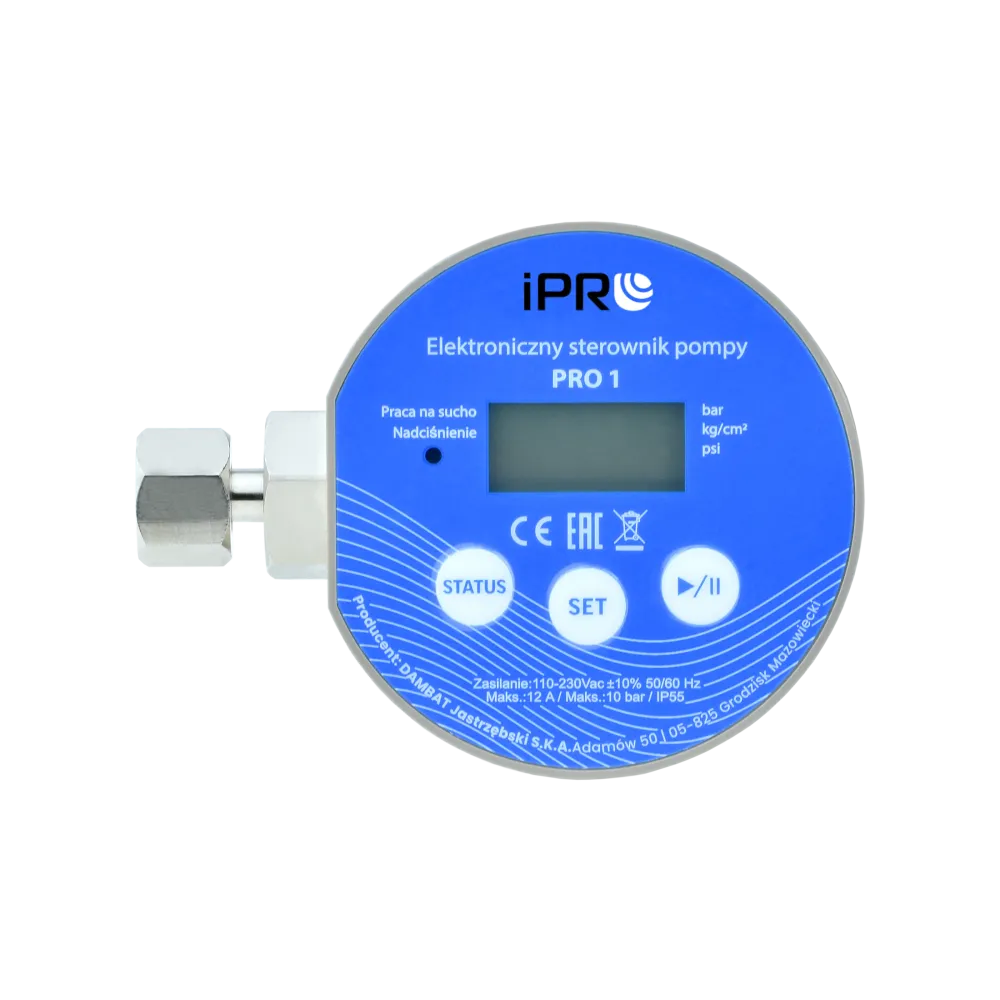 PRO 1 (230 V, 1,5 kW) elektronický tlakový spínač