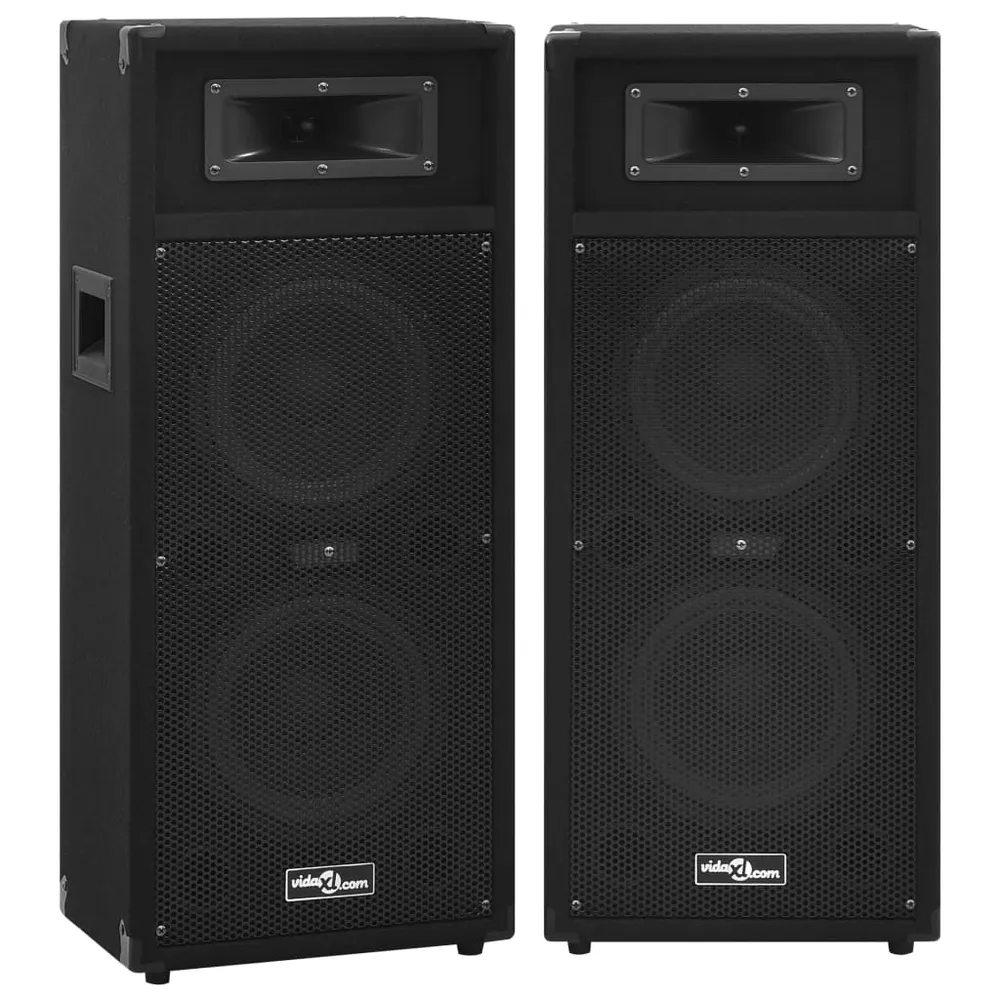 Profesionální pasivní hi-fi reproduktory 2 ks 1000 w černé antracitová