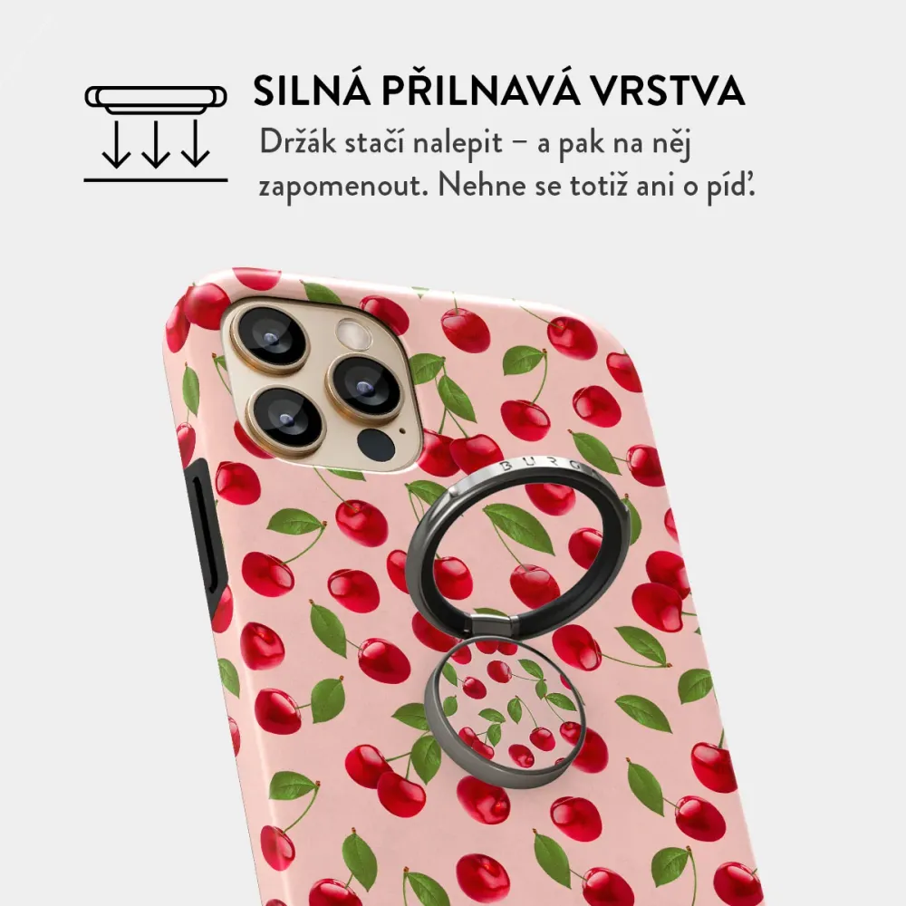 Afternoon Treat - Nalepovací držák na prst Antracitova