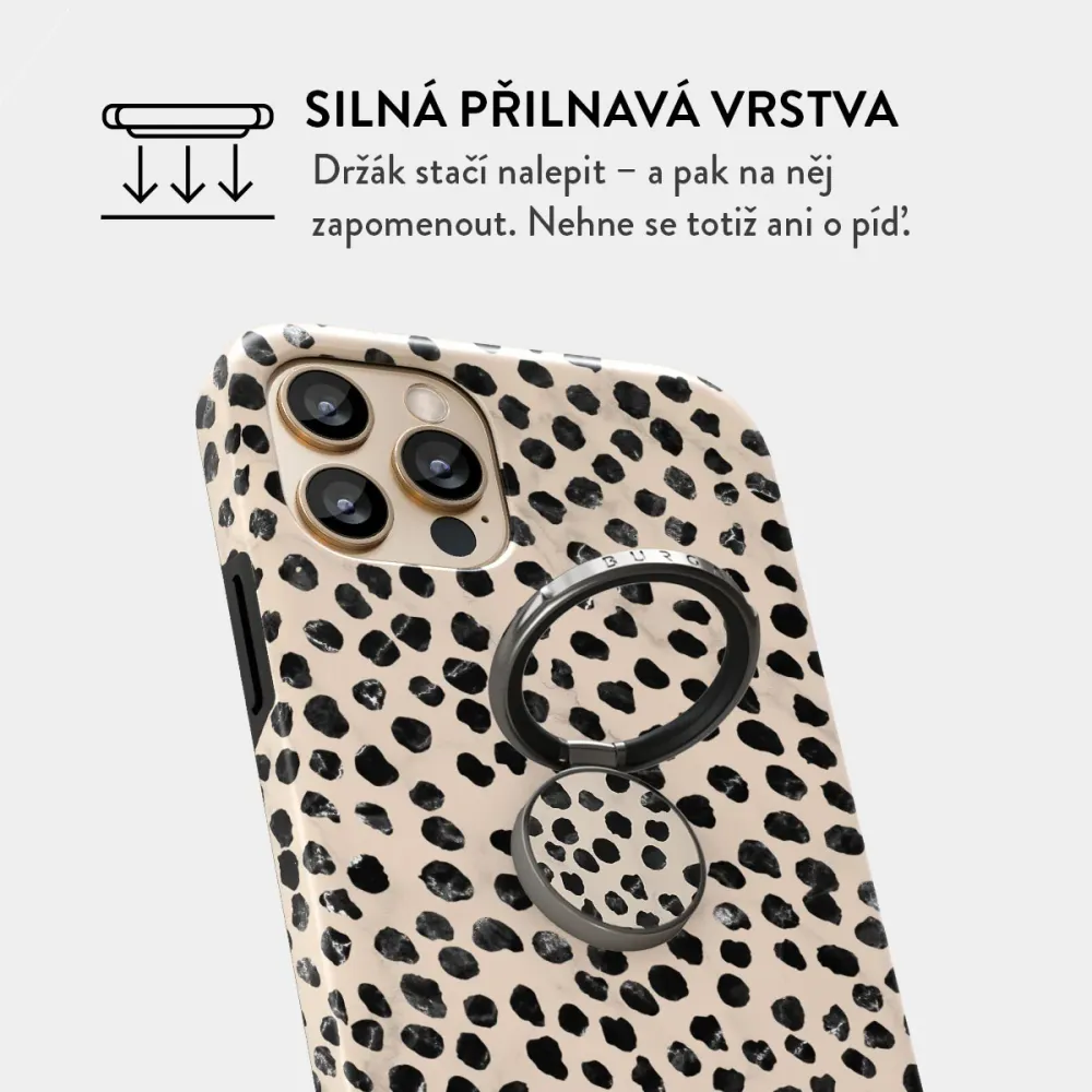 Almond Latte - Nalepovací držák na prst Antracitova
