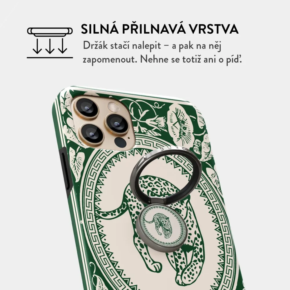 Antique - Nalepovací držák na prst Antracitova