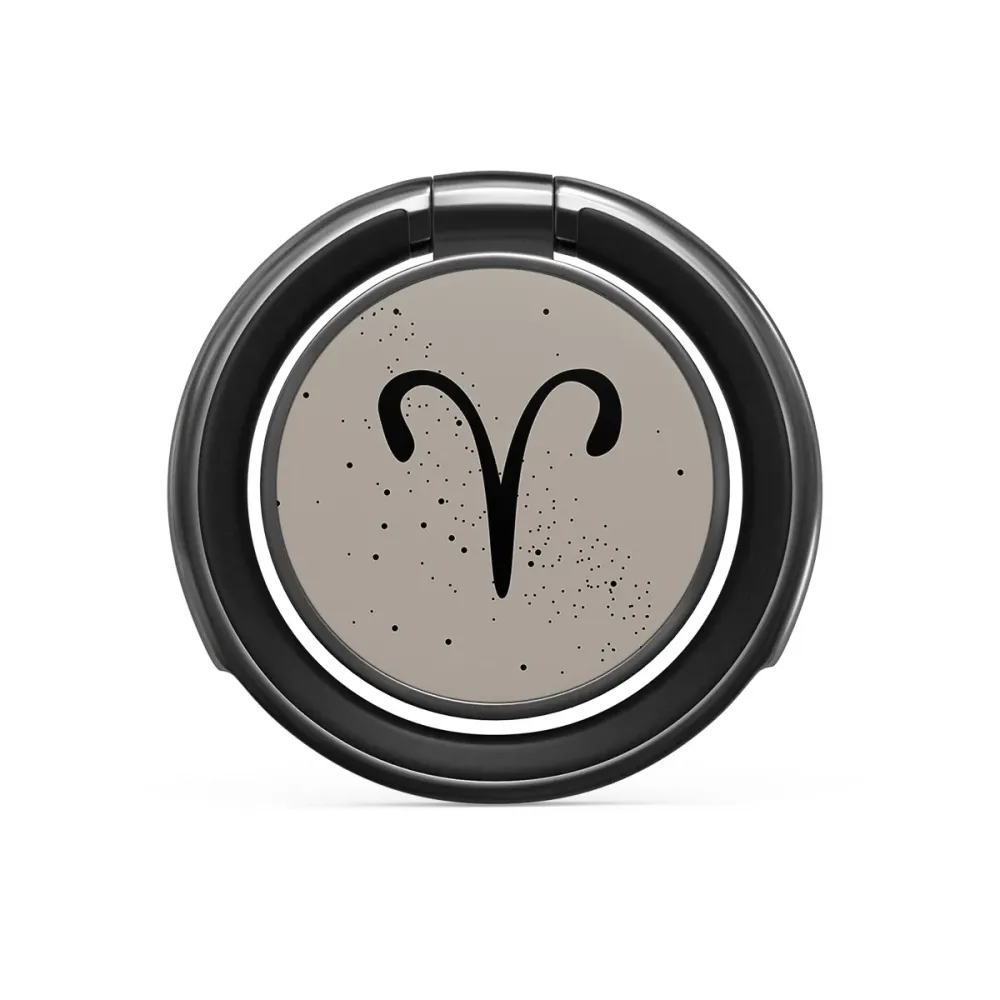 Aries - Nalepovací držák na prst Antracitova
