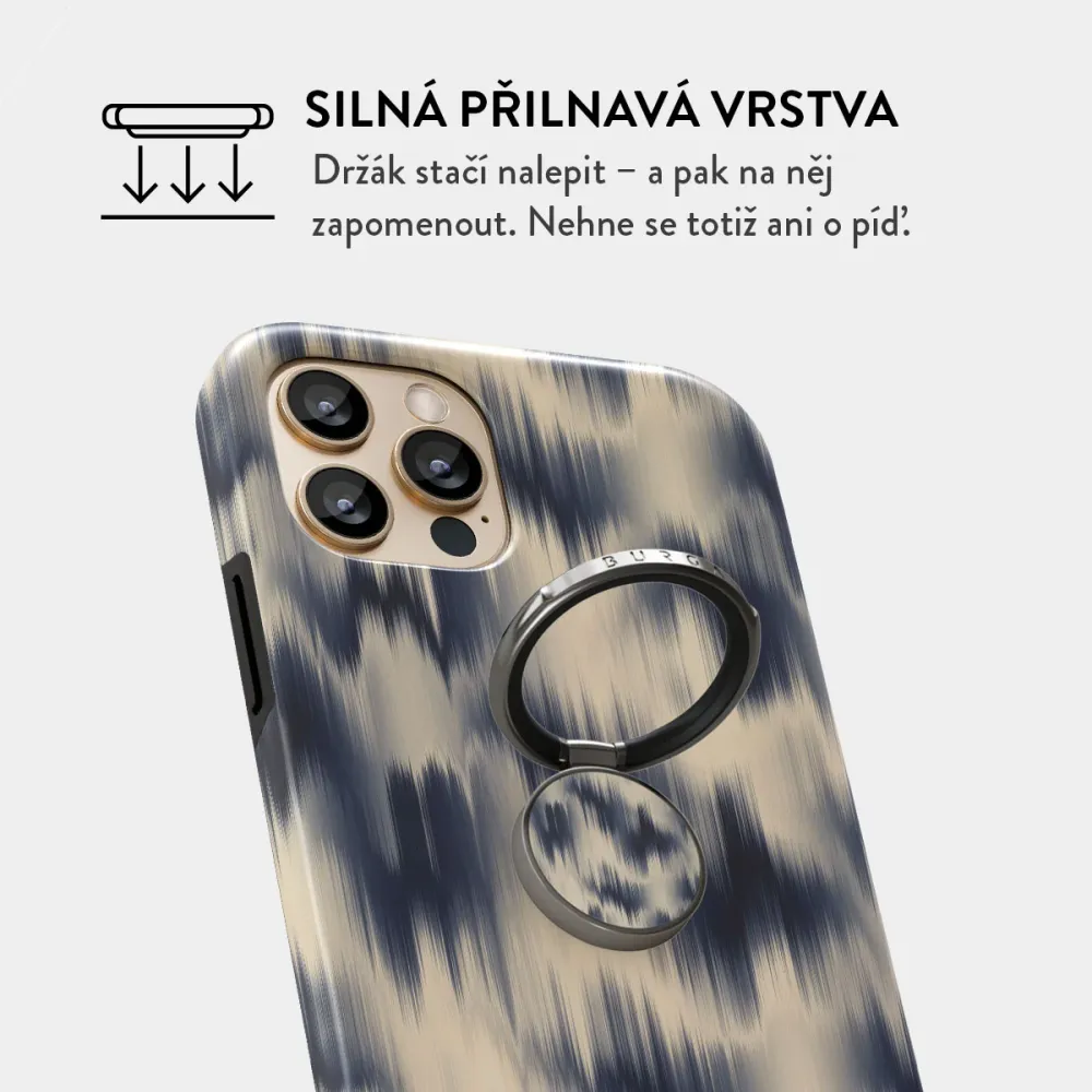 Avalanche - Nalepovací držák na prst Antracitova