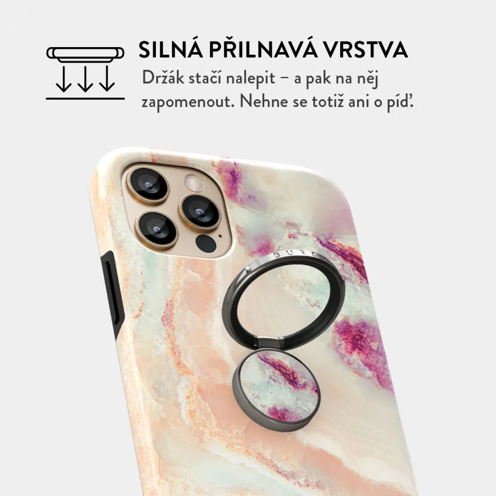 Berry Sorbet - Nalepovací držák na prst Antracitova