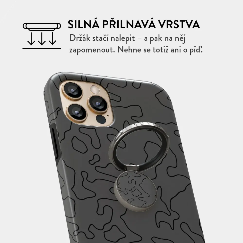 Black Rock - Nalepovací držák na prst Antracitova