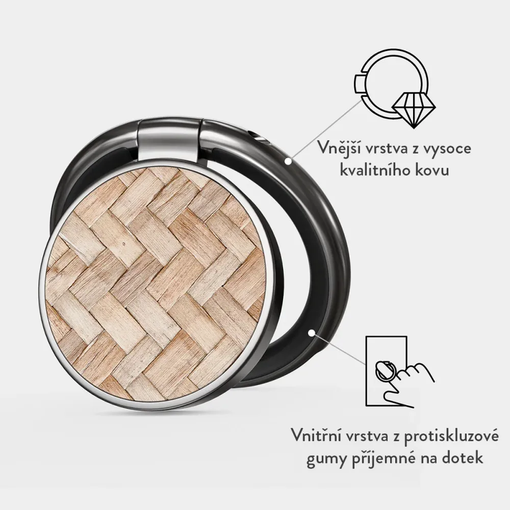 Boho Dreams - Nalepovací držák na prst Antracitova