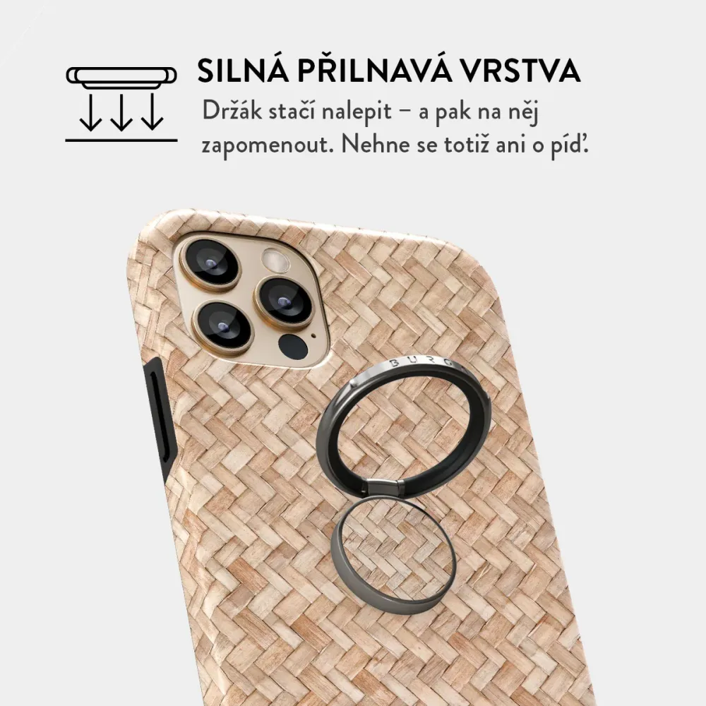 Boho Dreams - Nalepovací držák na prst Antracitova