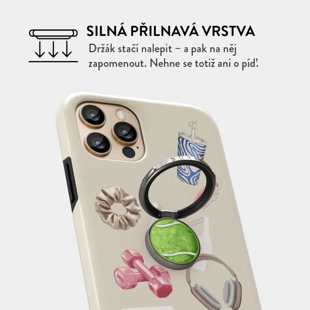 5AM Club - Nalepovací držák na prst Antracitova BURGA CZ