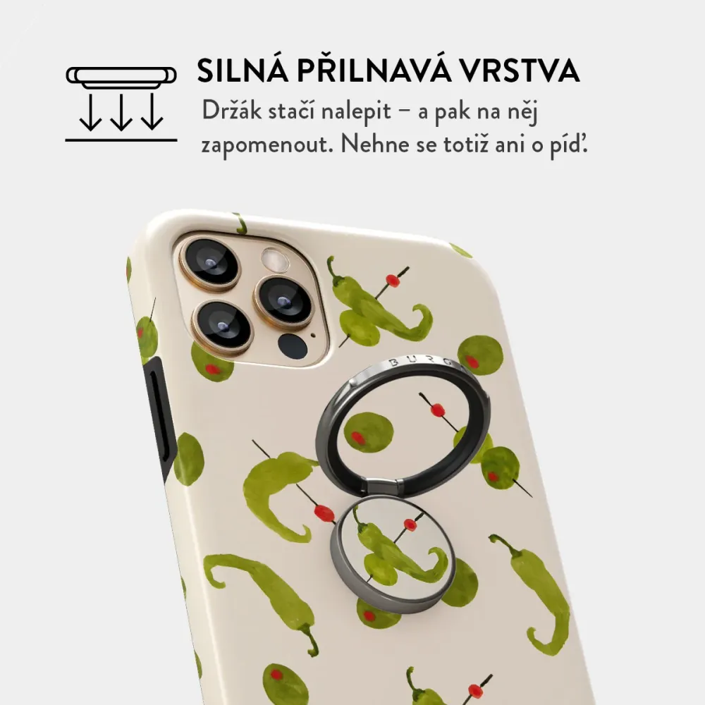 Aperitivo - Nalepovací držák na prst Antracitova BURGA CZ