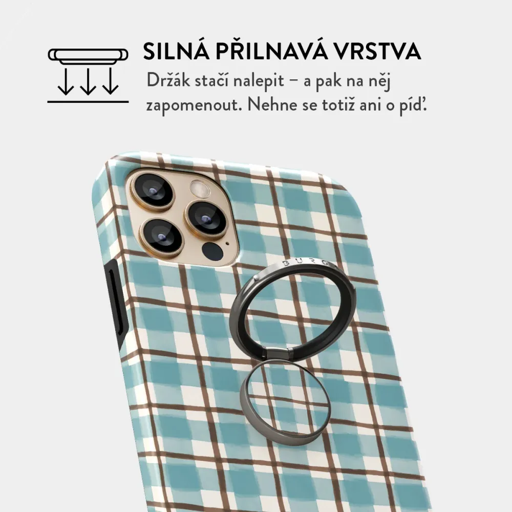 Cottage - Nalepovací držák na prst Antracitova BURGA CZ