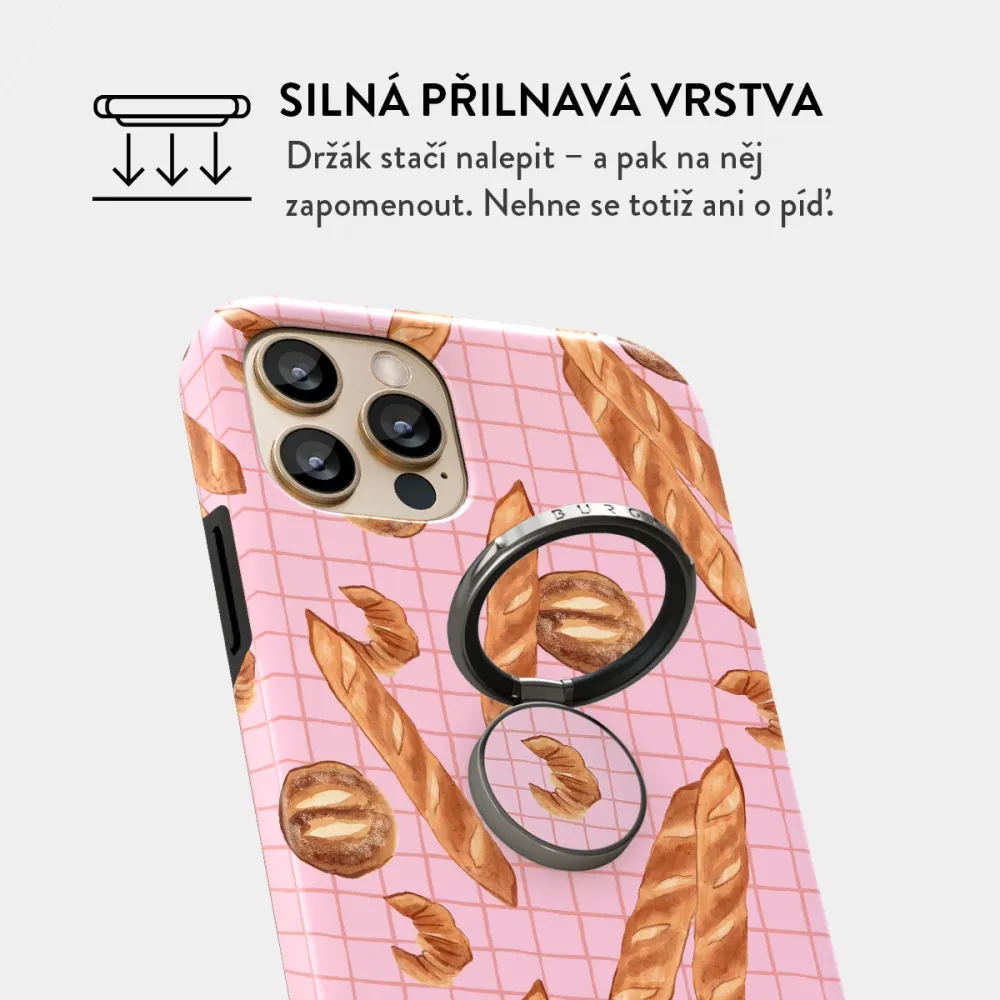 No Crumbs - Nalepovací držák na prst Antracitova BURGA CZ