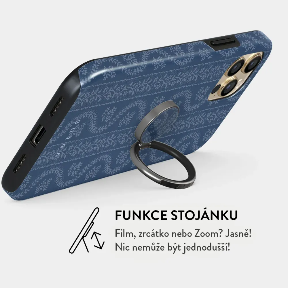 Denim Lover - Nalepovací držák na prst Antracitova BURGA CZ
