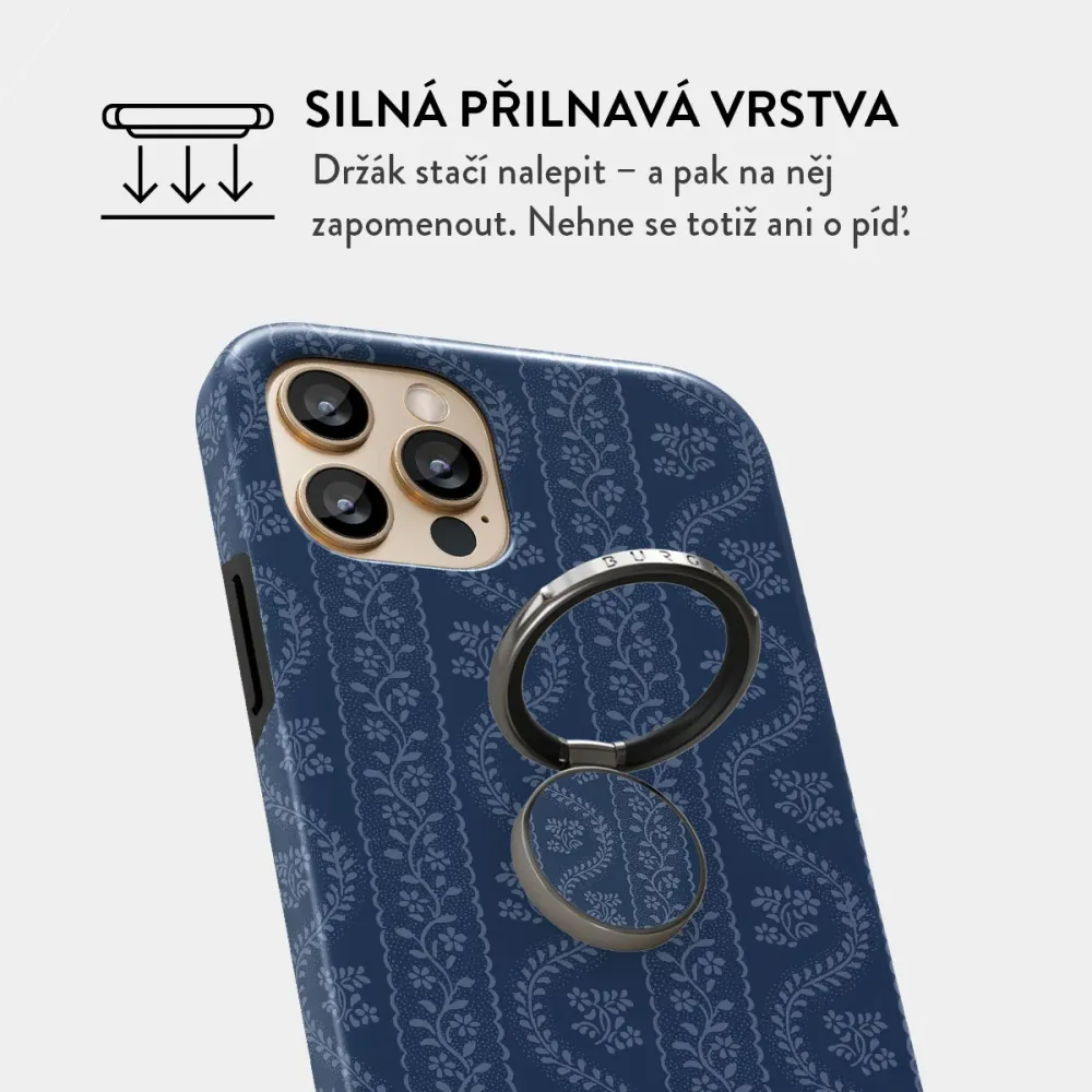 Denim Lover - Nalepovací držák na prst Antracitova BURGA CZ
