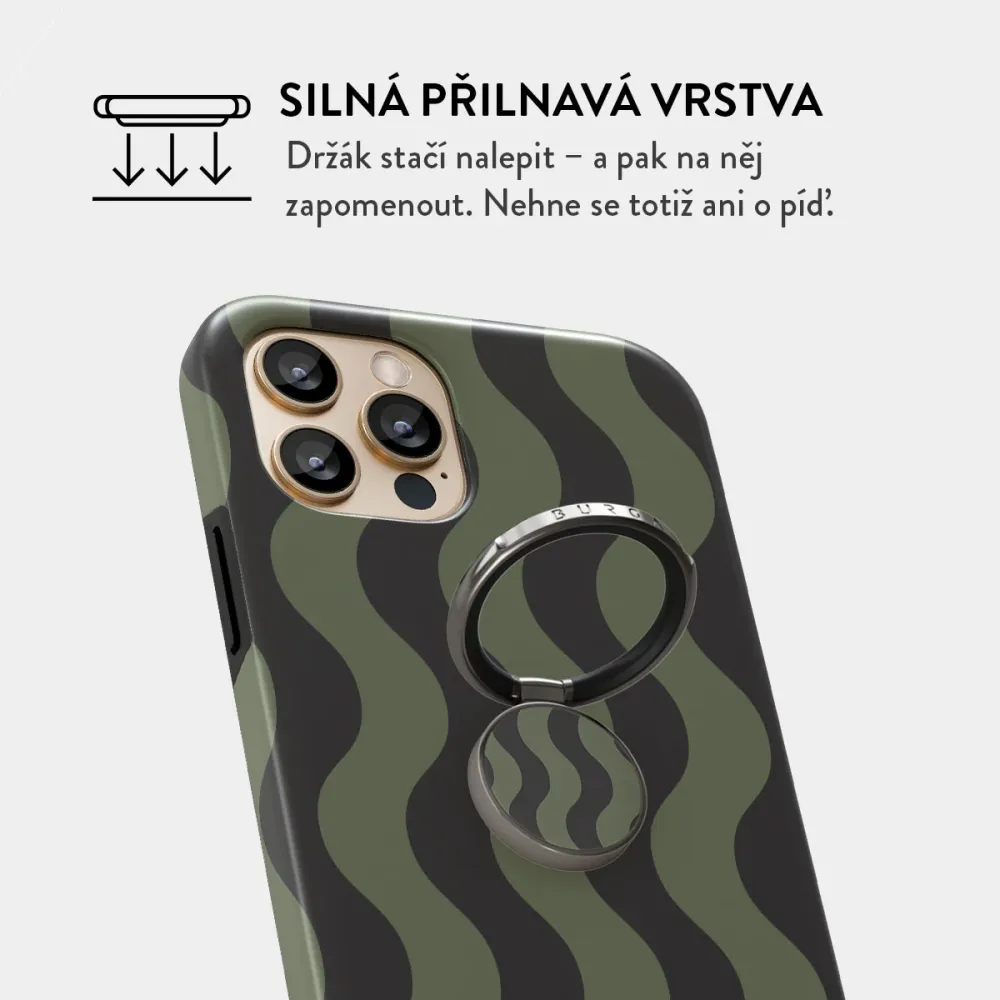 Double Take - Nalepovací držák na prst Antracitova BURGA CZ