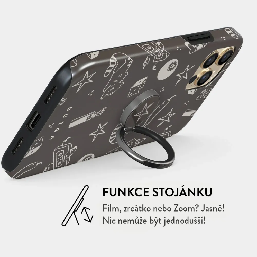 Essentials - Nalepovací držák na prst Antracitova BURGA CZ
