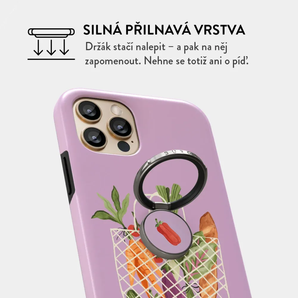 Farmers Market - Nalepovací držák na prst Antracitova BURGA CZ