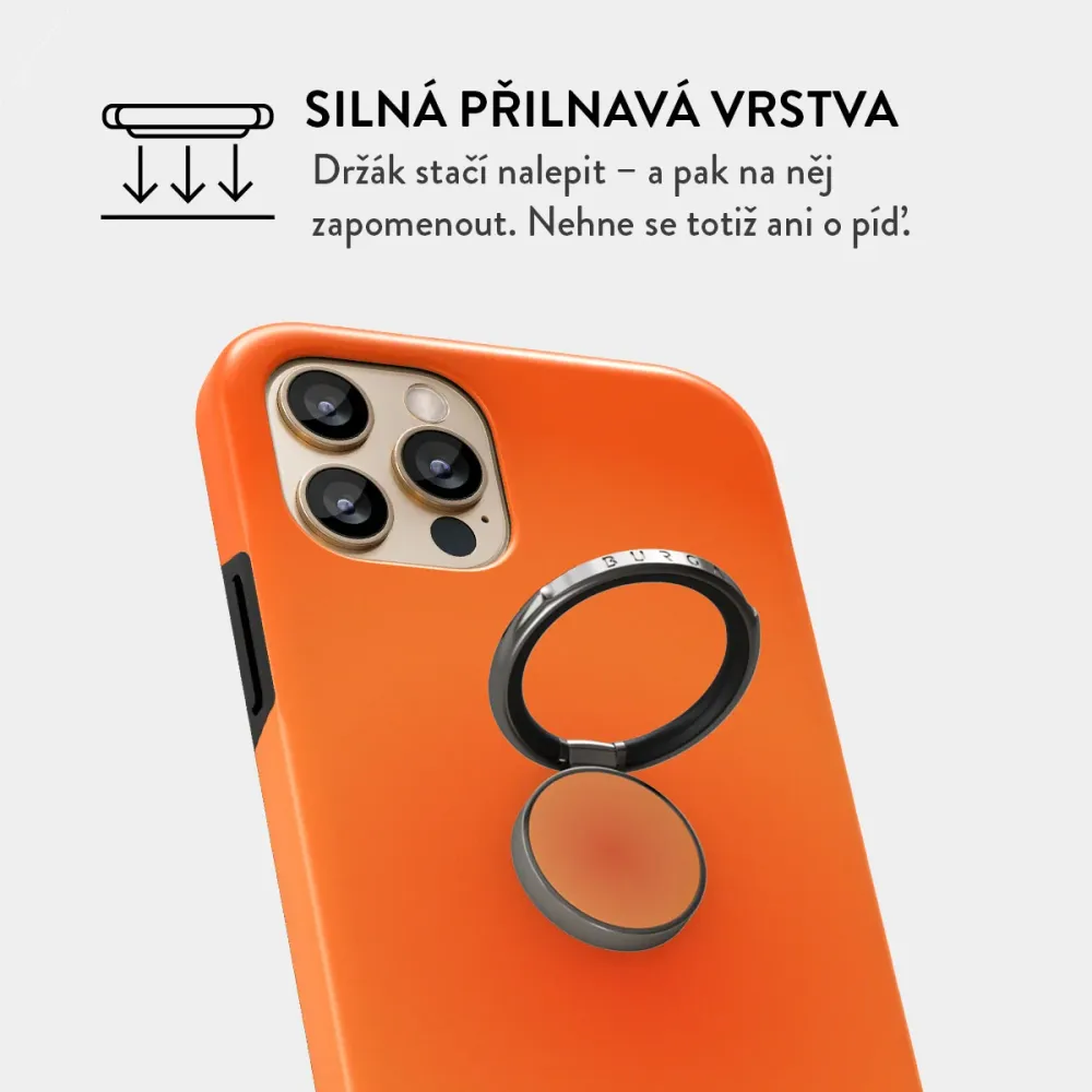Flare - Nalepovací držák na prst Antracitova BURGA CZ