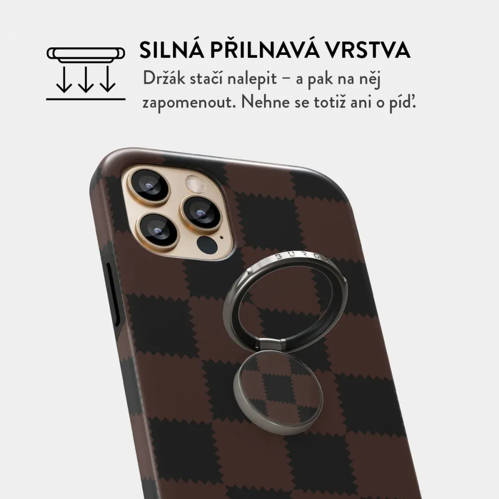 Flashback - Nalepovací držák na prst Antracitova BURGA CZ