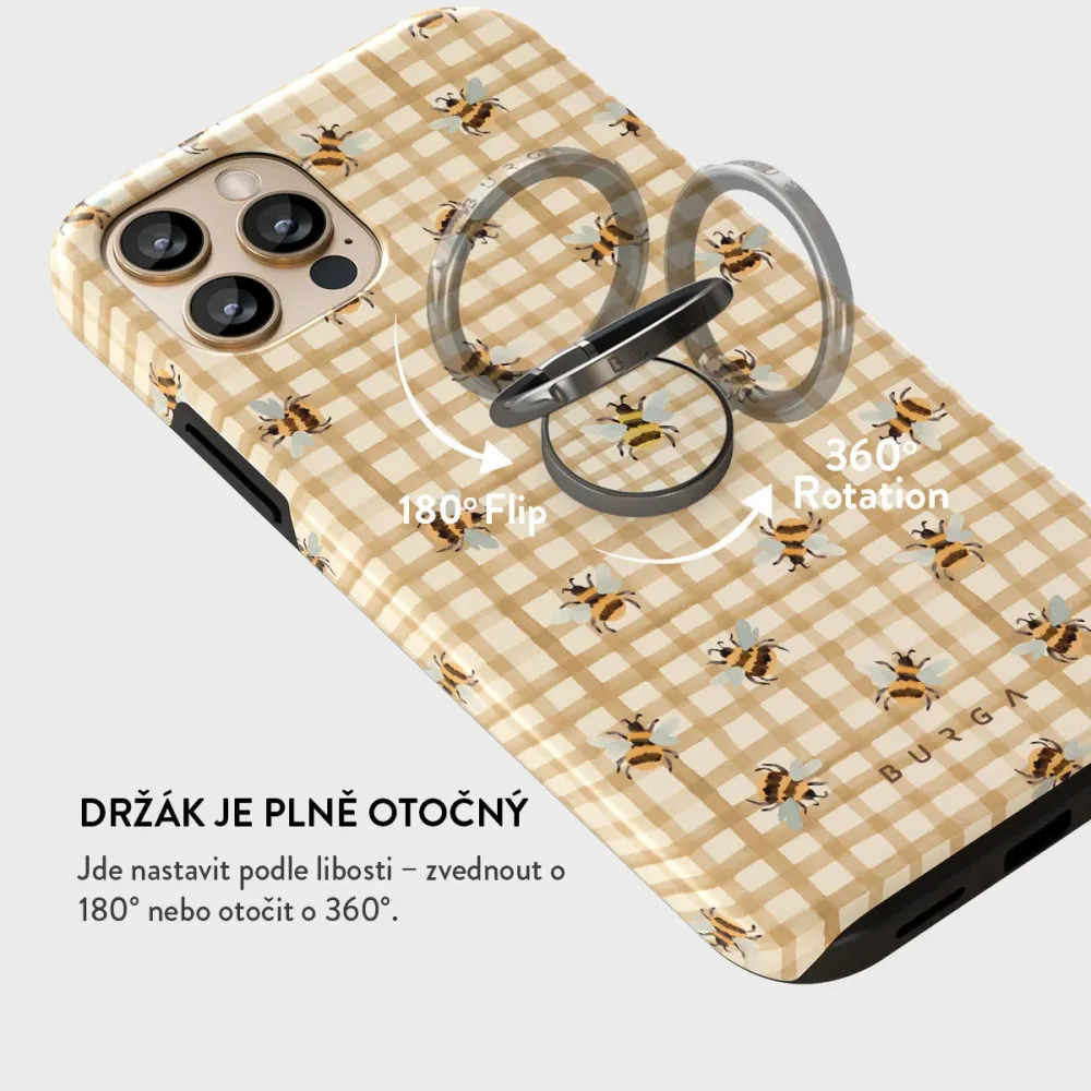 Honeycomb - Nalepovací držák na prst Antracitova BURGA CZ