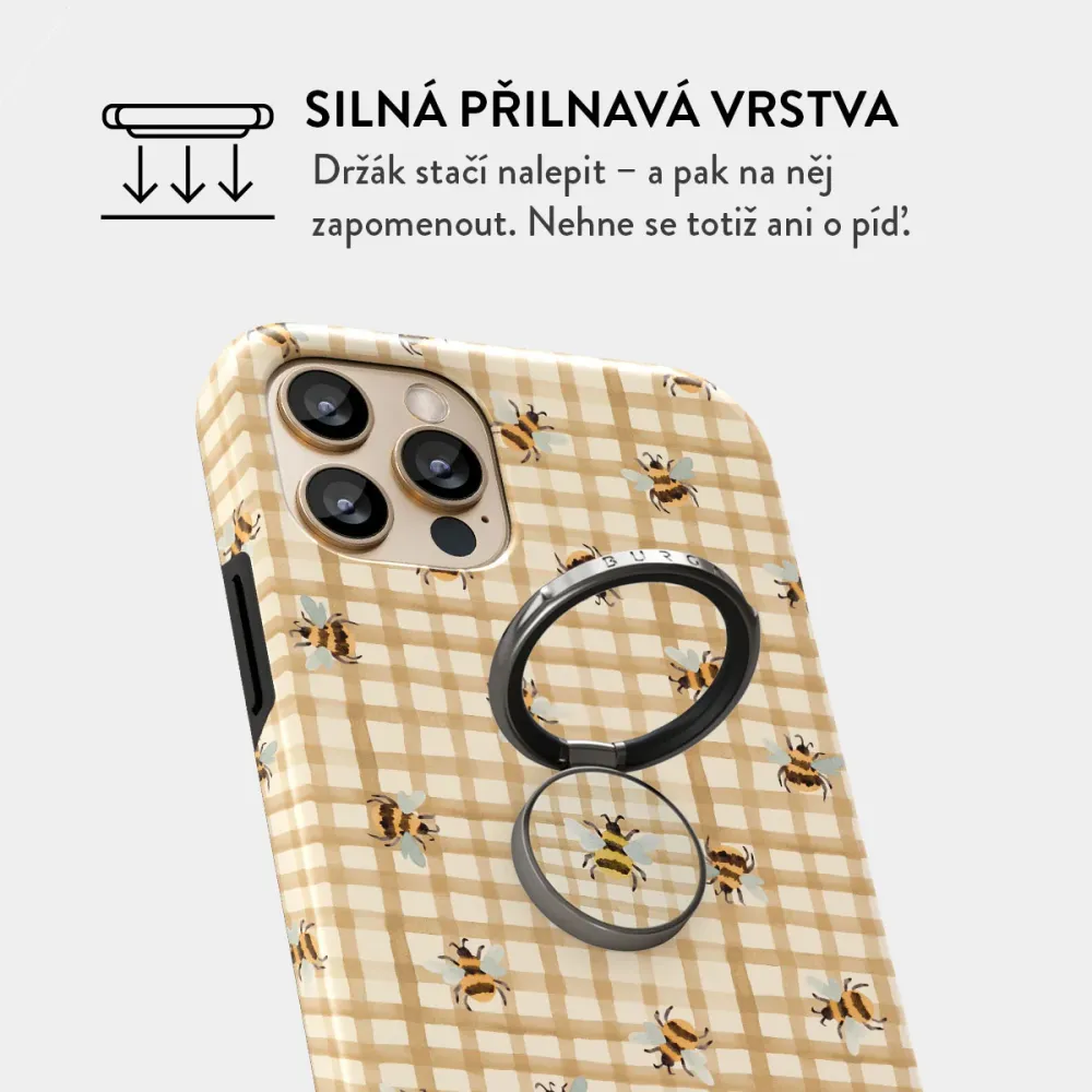 Honeycomb - Nalepovací držák na prst Antracitova BURGA CZ
