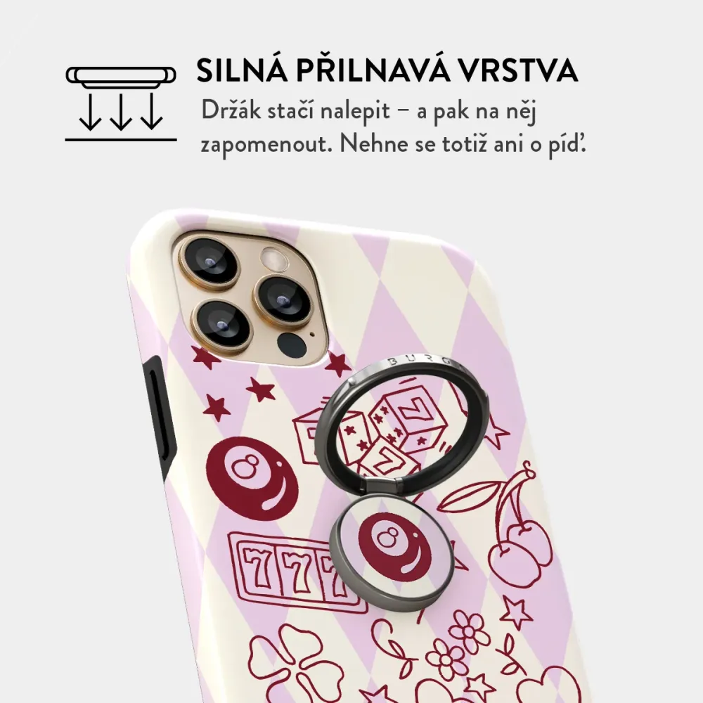 Manifesting - Nalepovací držák na prst Antracitova BURGA CZ