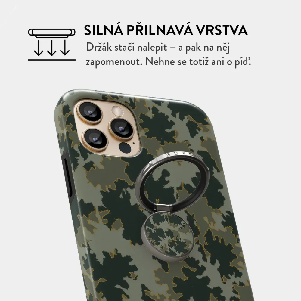 Moss - Nalepovací držák na prst Antracitova BURGA CZ