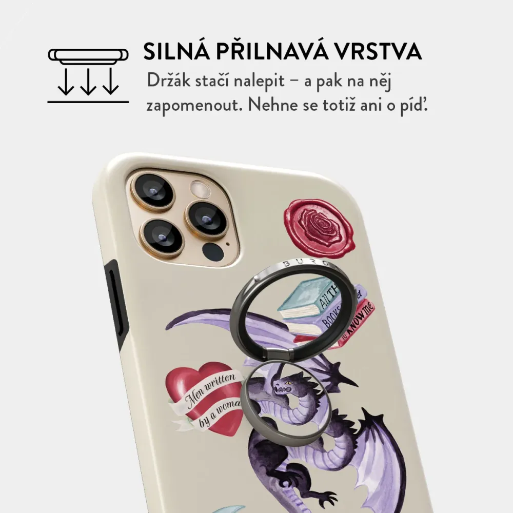 Plot Twister - Nalepovací držák na prst Antracitova BURGA CZ
