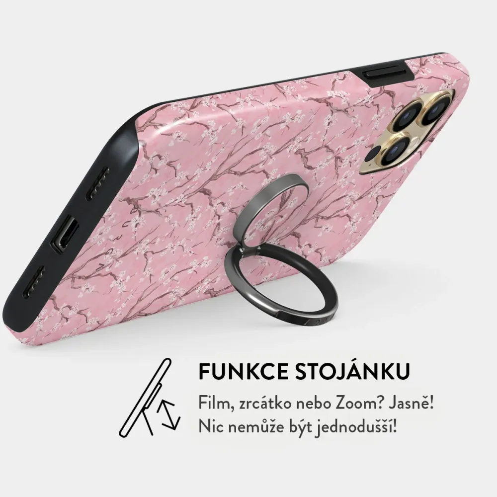 Sakura - Nalepovací držák na prst Antracitova BURGA CZ