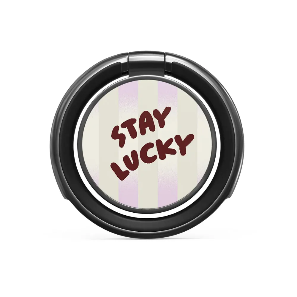 Stay Lucky - Nalepovací držák na prst Antracitova BURGA CZ
