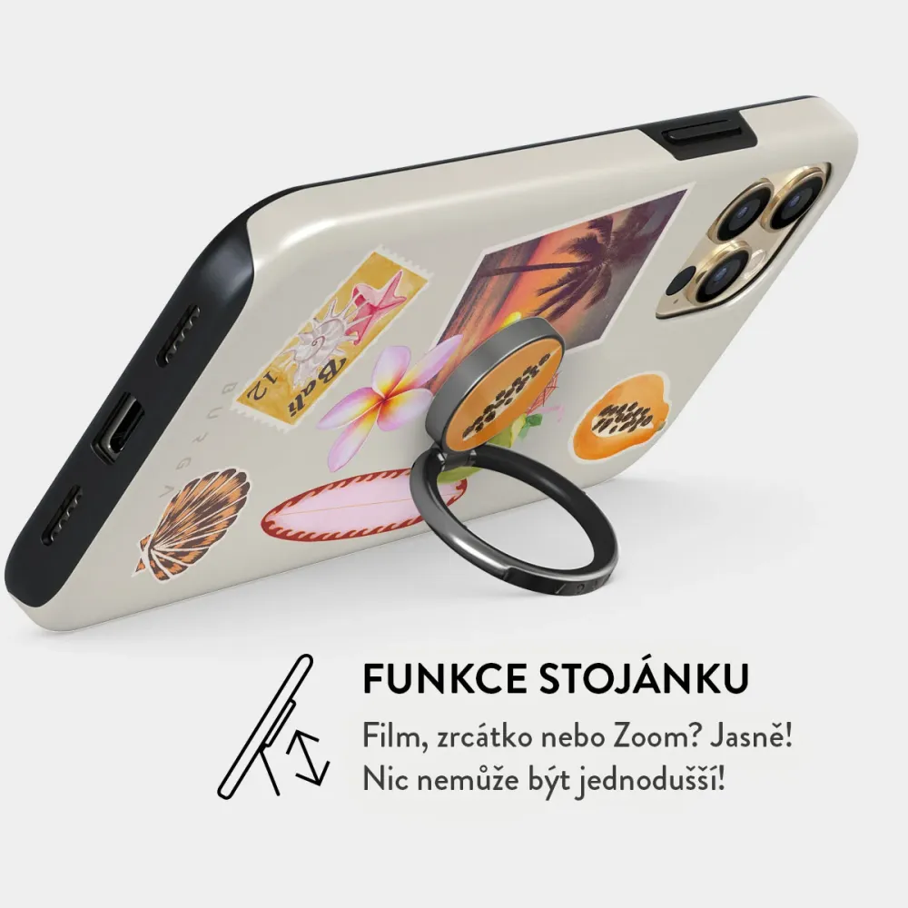Sun Chaser - Nalepovací držák na prst Antracitova BURGA CZ