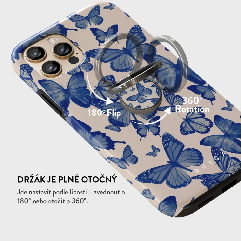 Butterfly Effect - Nalepovací držák na prst Antracitova