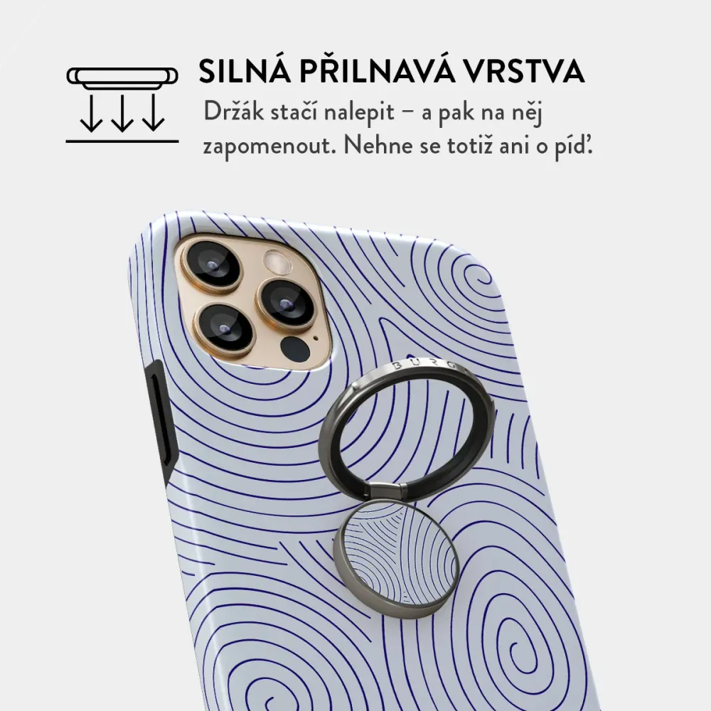 Calm Sailing - Nalepovací držák na prst Antracitova
