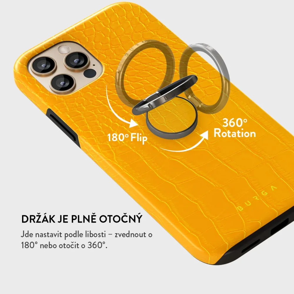 Canary Yellow - Nalepovací držák na prst Antracitova