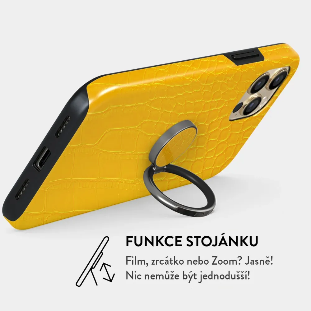 Canary Yellow - Nalepovací držák na prst Antracitova