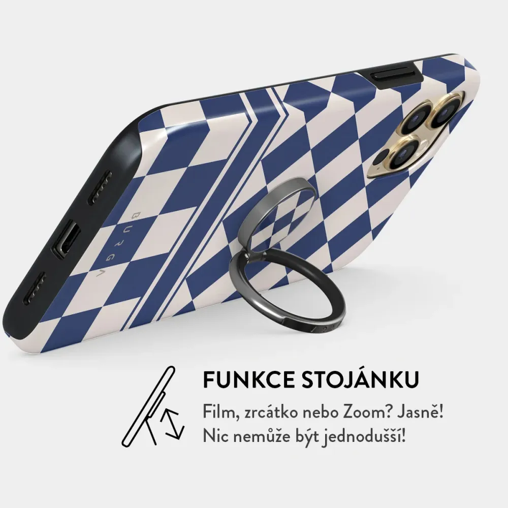 Check & Mate - Nalepovací držák na prst Antracitova