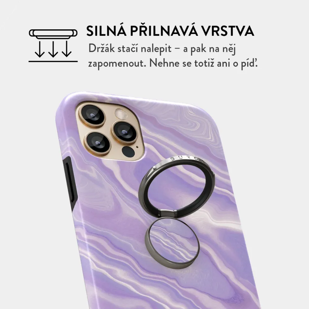 Cliché - Nalepovací držák na prst Antracitova