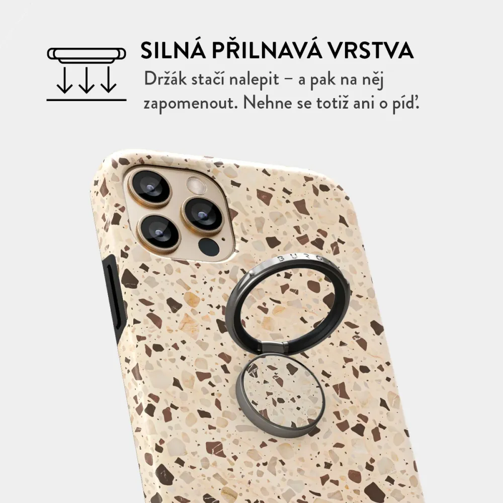 Distant Noise - Nalepovací držák na prst Antracitova