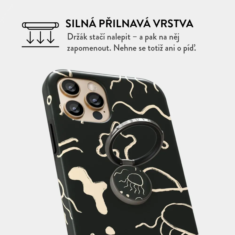Eclipse - Nalepovací držák na prst Antracitova