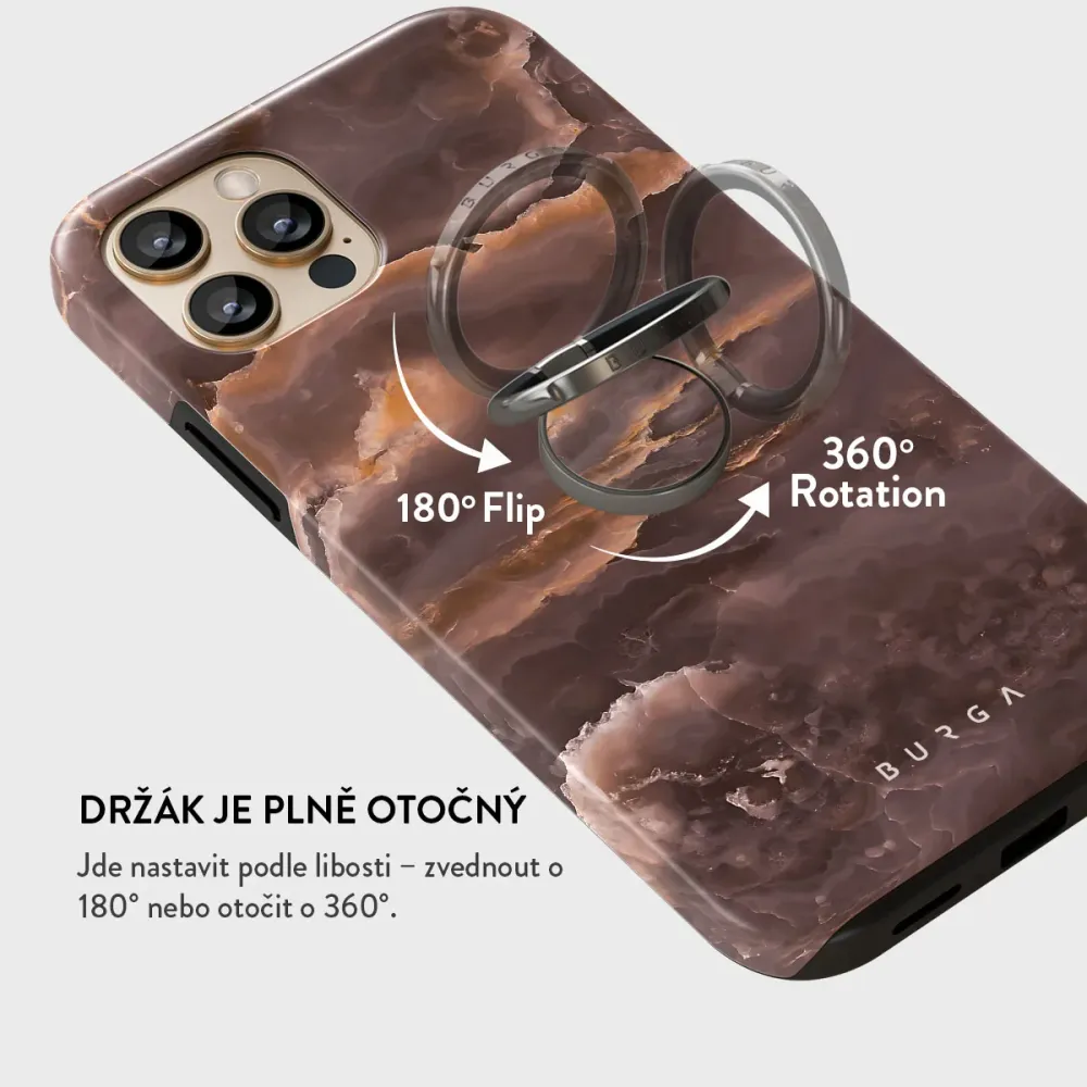 Fire Wood - Nalepovací držák na prst Antracitova