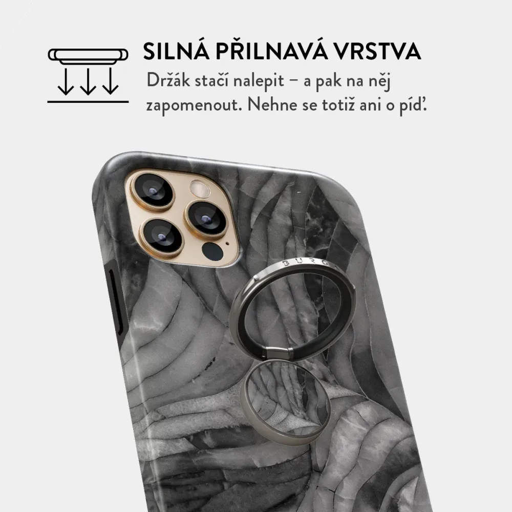 First Expedition - Nalepovací držák na prst Antracitova