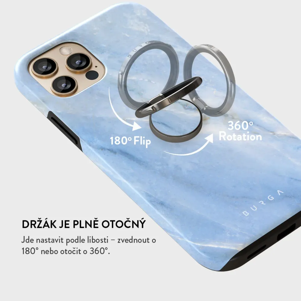 Fluffy Clouds - Nalepovací držák na prst Antracitova