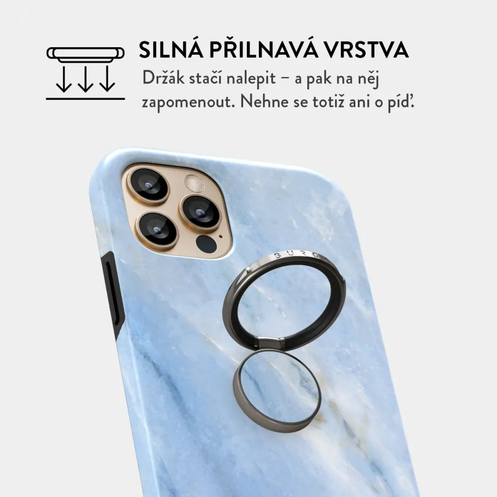 Fluffy Clouds - Nalepovací držák na prst Antracitova