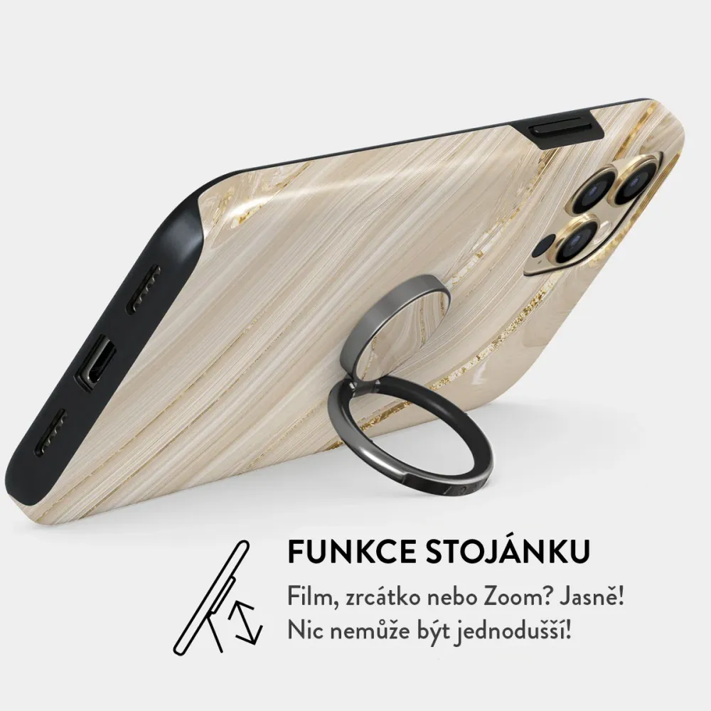 Full Glam - Nalepovací držák na prst Antracitova