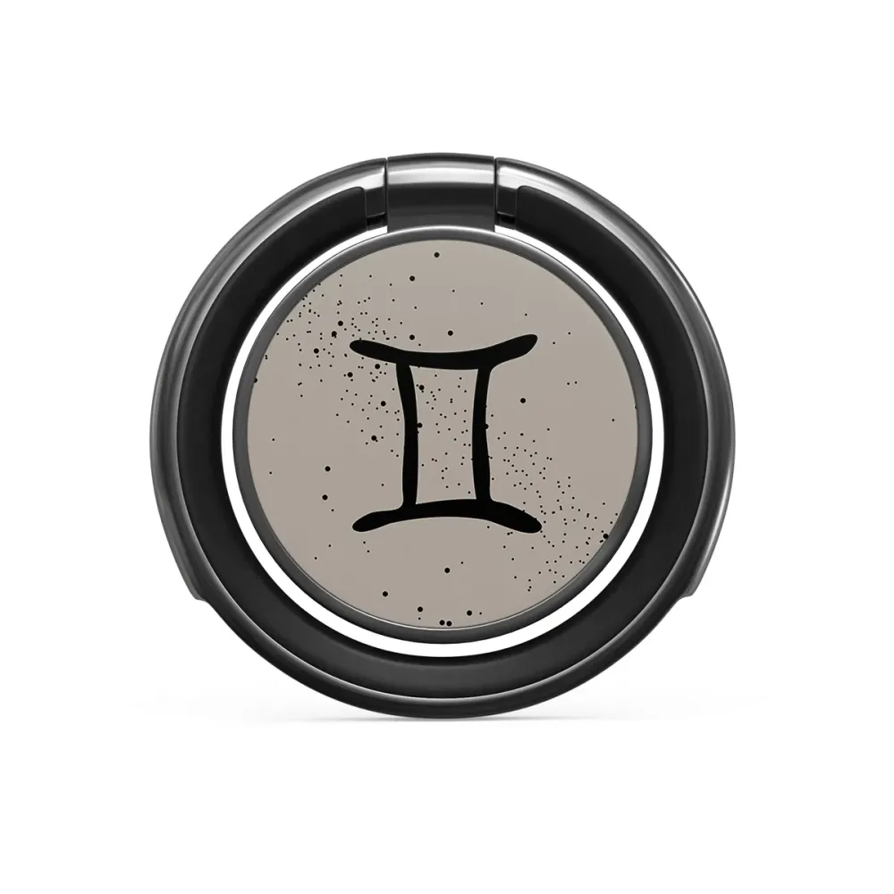Gemini - Nalepovací držák na prst Antracitova