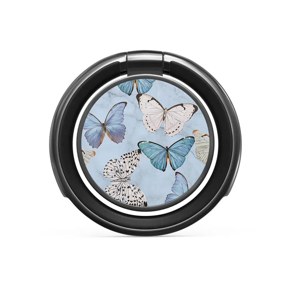 Give Me Butterflies - Nalepovací držák na prst Antracitova