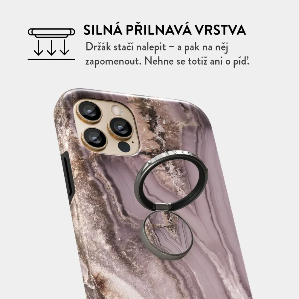 Golden Taupe - Nalepovací držák na prst Antracitova
