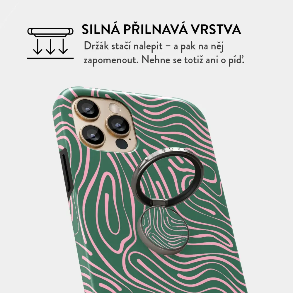 Hawaiian Breeze - Nalepovací držák na prst Antracitova