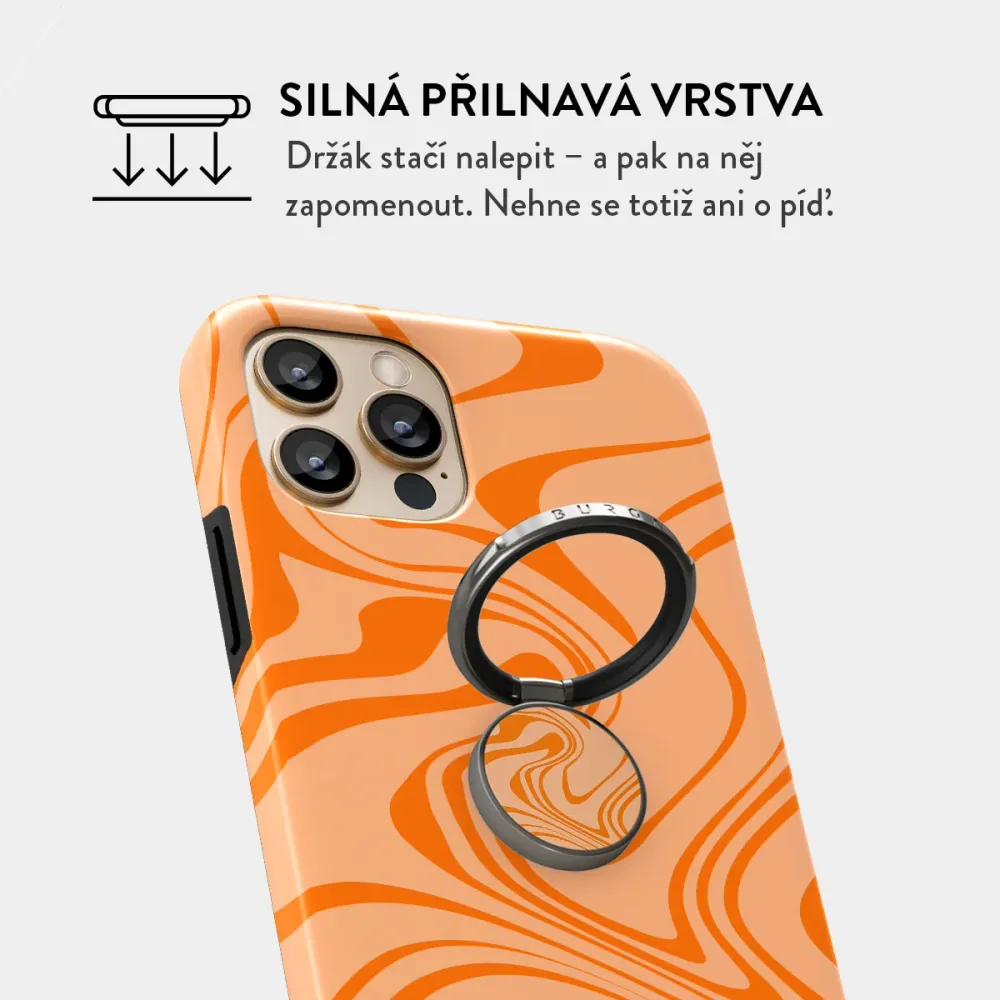 High Vibrations - Nalepovací držák na prst Antracitova